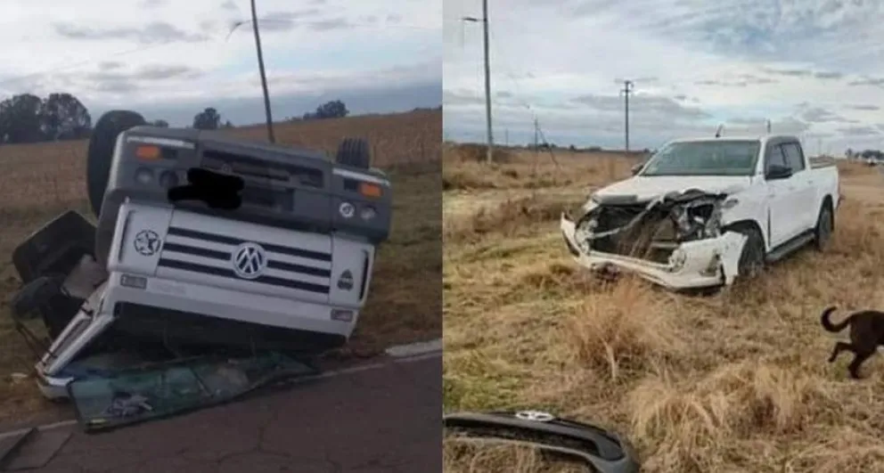 Un camión y una camioneta protagonizaron un impactante choque en el camino a Transener