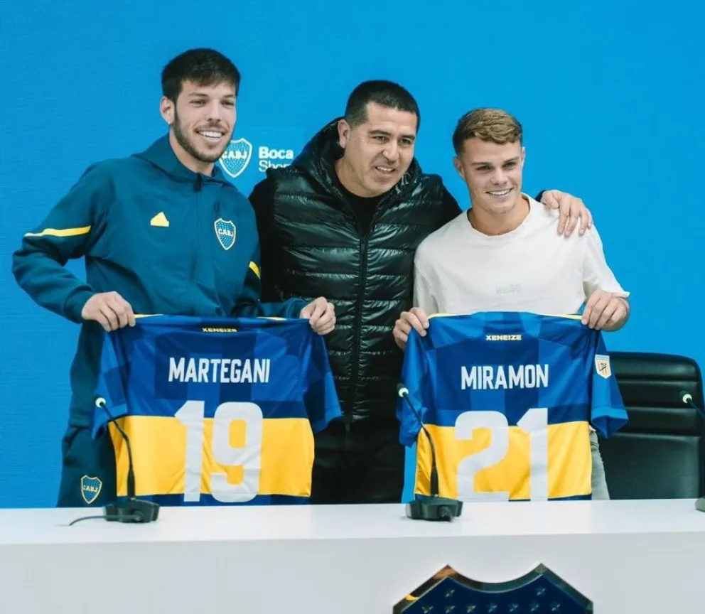 Nacho Miramón fue presentado por Riquelme como nuevo refuerzo de Boca
