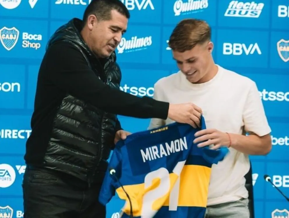 'Nacho' Miramón: "Cuando surgió la chance de venir a Boca me puse muy contento, es un club tan grande"