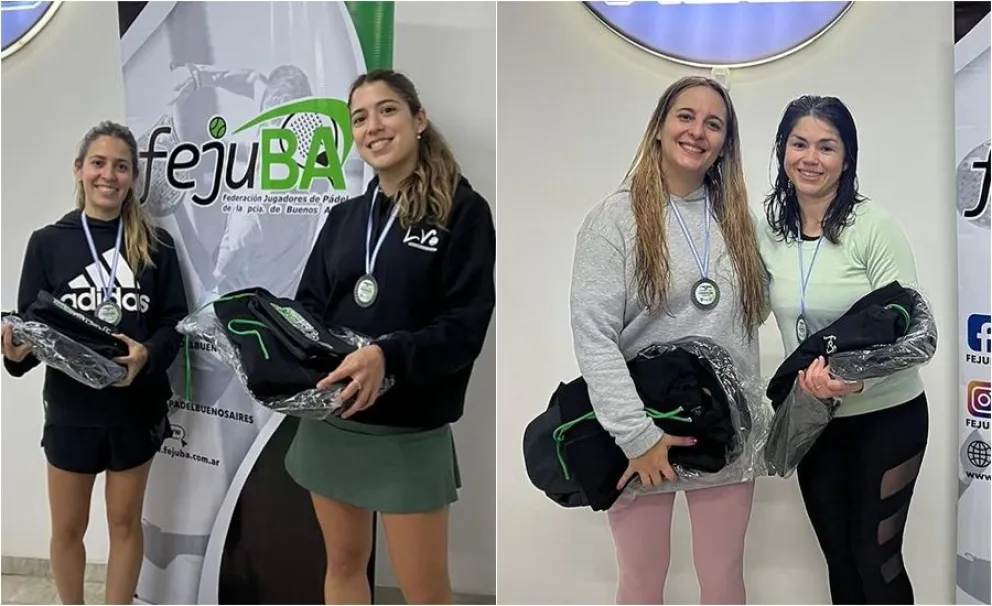 Tres bolivarenses campeonas del Torneo Provincial de Padel disputado en Quilmes