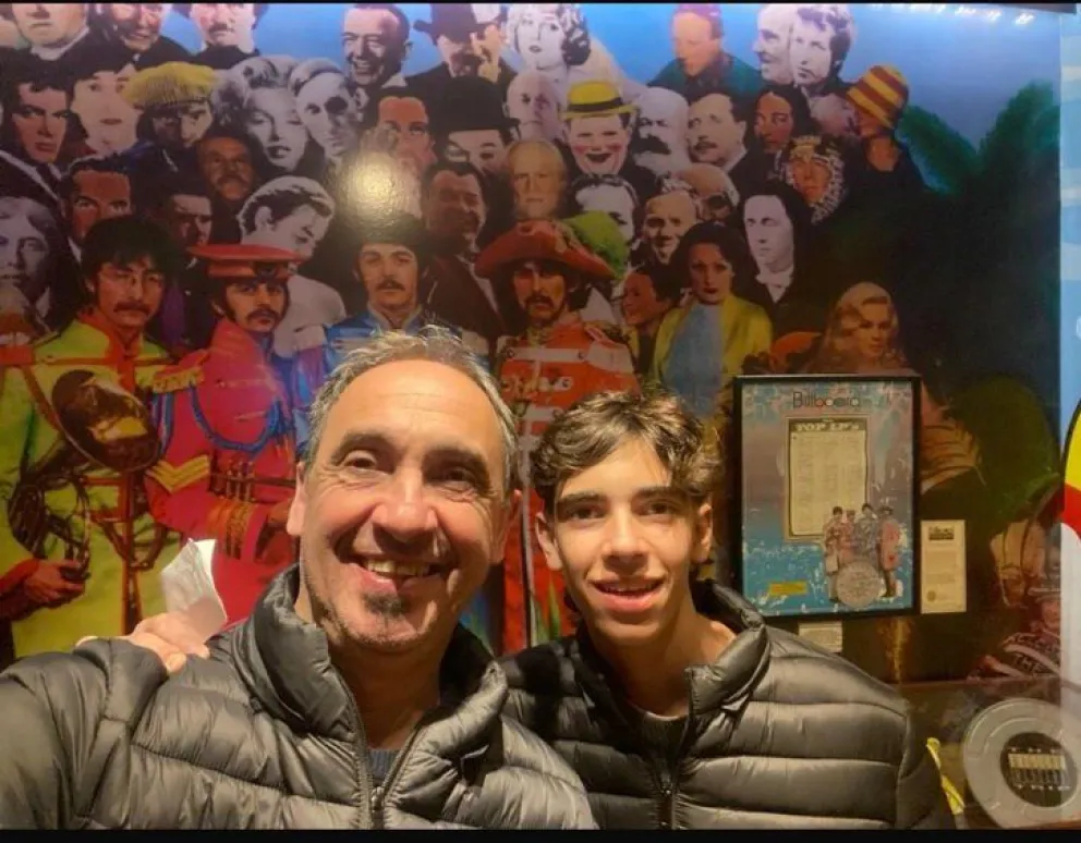 Luciano y Manu Carballo, padre e hijo hermanados por Los Beatles