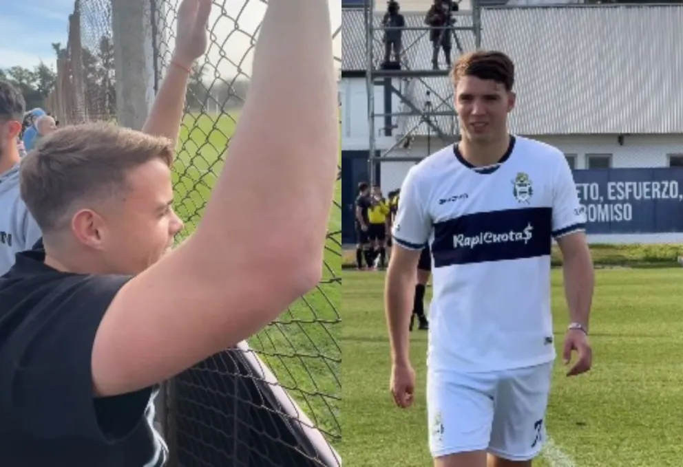 ¿Cábala? Nacho Miramón fue a ver a Manuel Panaro en su debut con gol en Gimnasia