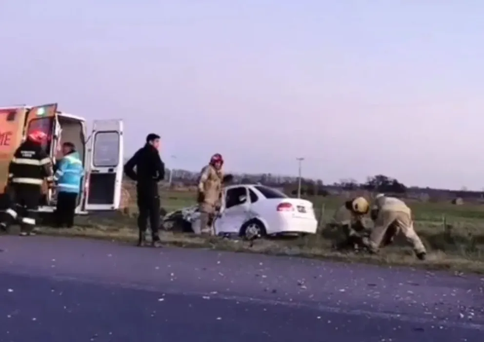 Ruta 205: fuerte colisión entre un auto y una camioneta deja como saldo cuatro personas hospitalizadas