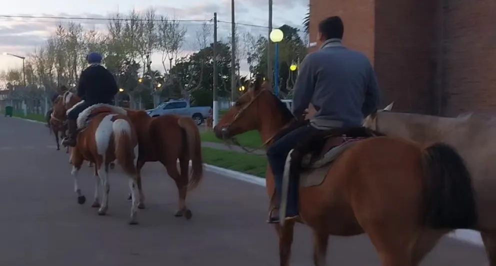 Siete urdampilletenses emprendieron un viaje a caballo hacia la Basílica de Luján