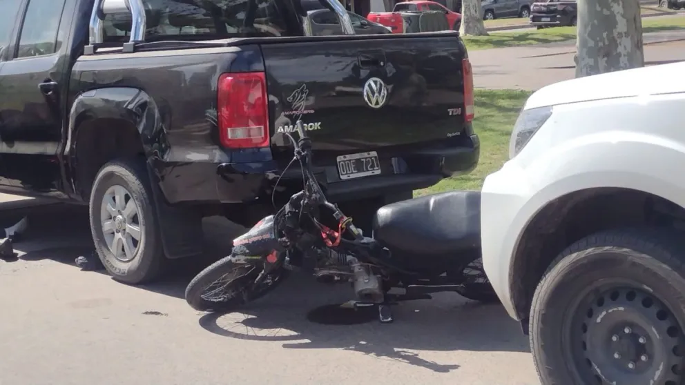 Menor de edad sufrió una caída en moto sobre avenida Brown y fue hospitalizado
