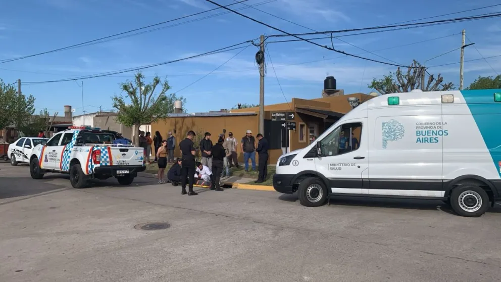 Villa Diamante: cuatro personas se accidentaron en moto y fueron hospitalizadas