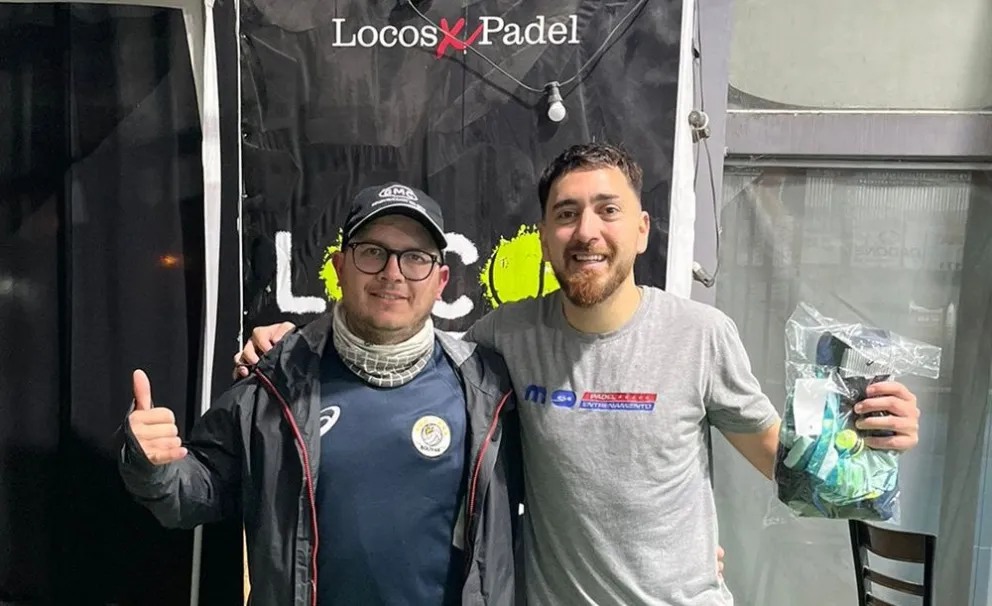 Juan Pablo García y Nicolás Navarro, los campeones de la fecha de oro en 5ta categoría