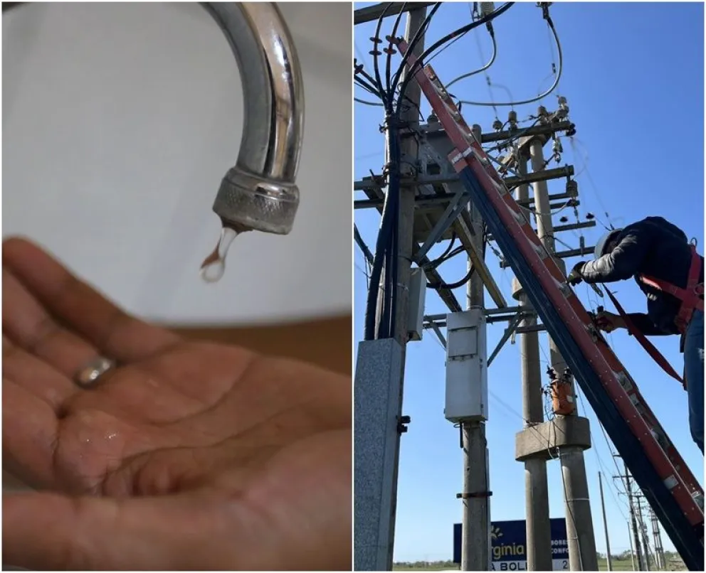 Zona sur de Bolívar sin luz y baja presión de agua en toda la ciudad hasta el mediodía