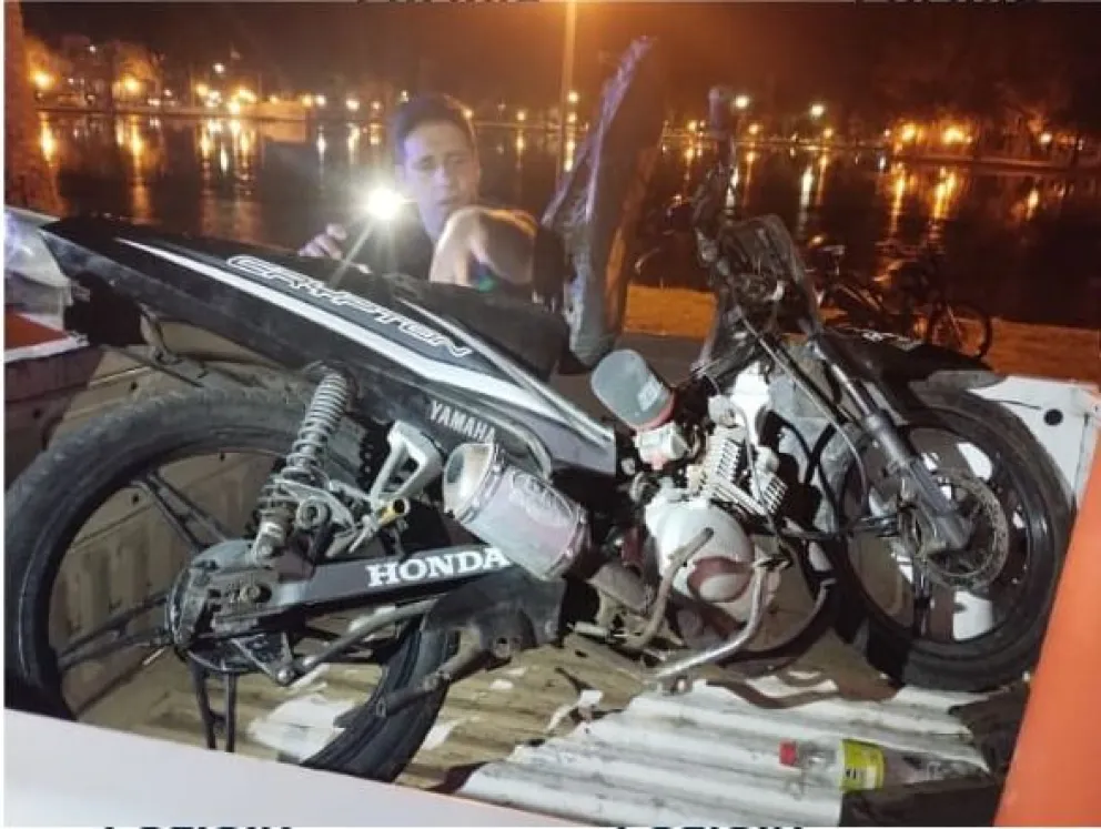 Secuestraron una moto que portaba un motor robado y demoraron a su conductor 