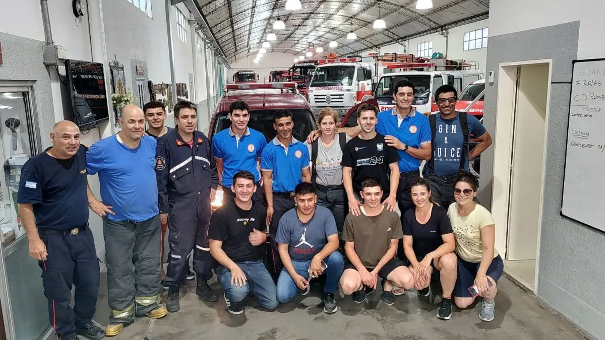 Bomberos viajaron a Villa Gesell
