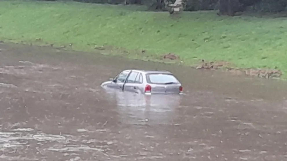 Las consecuencias de la tormenta en la zona: voladura de techos, árboles caídos y suspensión de clases