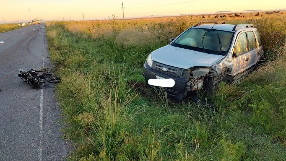 Un joven motociclista perdió la vida en una accidente ocurrido a 15 kilómetros de Henderson