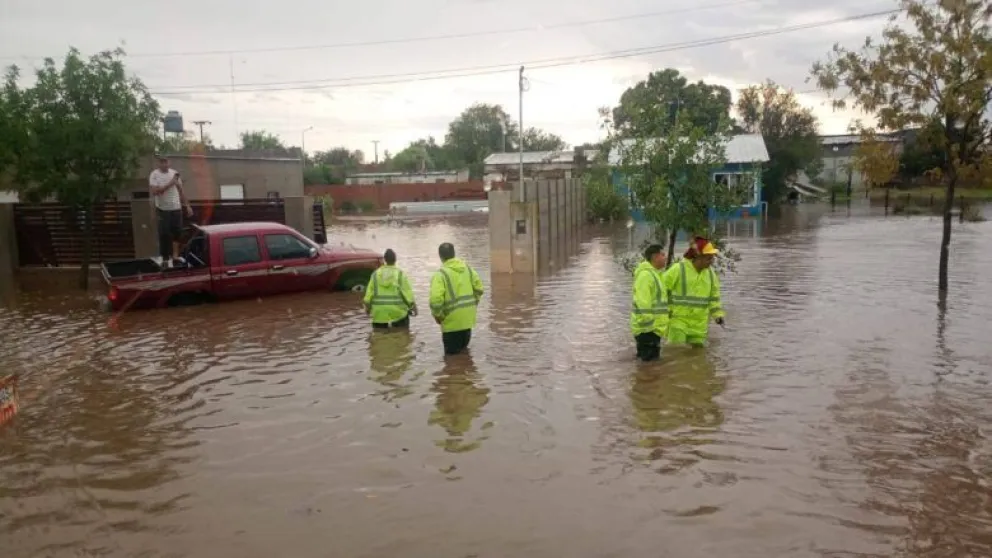 Tormenta azotó localidades del interior como Guaminí.