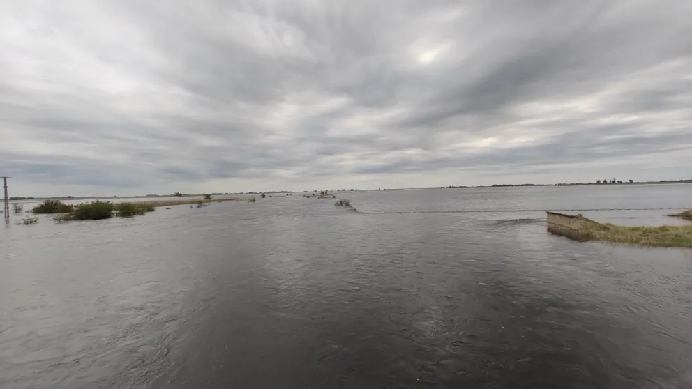 El arroyo Vallimanca, en el partido de Bolívar, desbordó en marzo de 2025 luego de intensas lluvias en el centro y sur de la provincia de Buenos Aires.