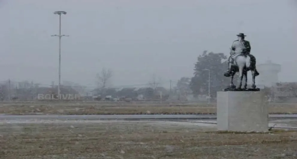 Foto: última nevada en Bolívar, el 22 de junio de 2022.