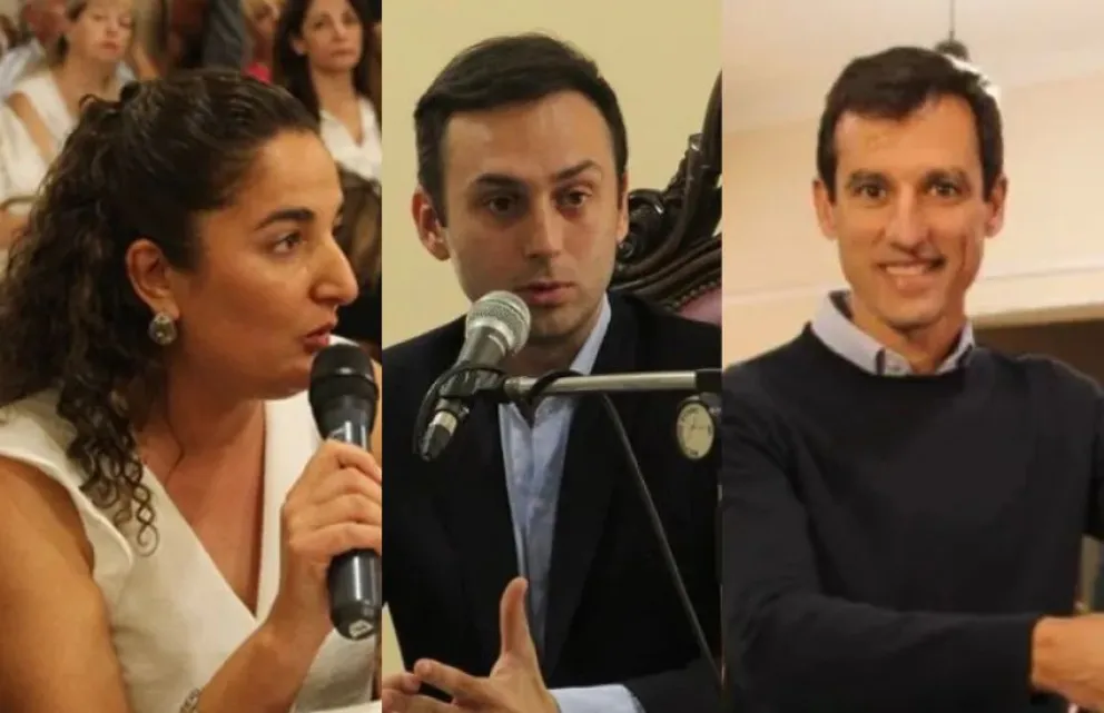 Emilia Palomino, Franco Canepare, César Pacho.