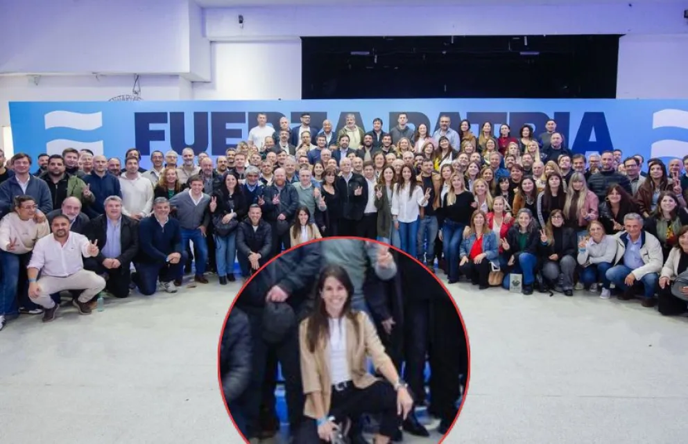 María Laura Rodríguez en el encuentro de Fuerza Patria en Ensenada.