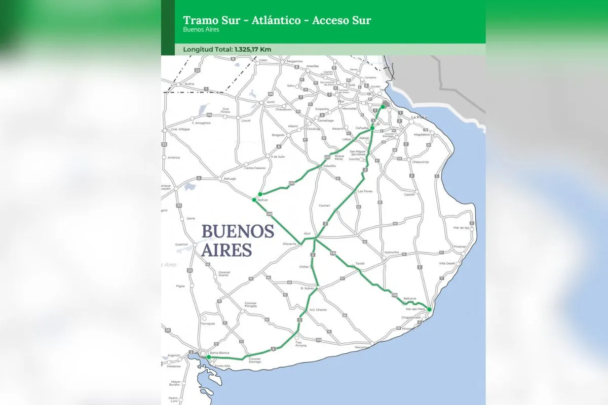 Licitaci&oacute;n de rutas 226 y 205 que pasan por Bol&iacute;var.