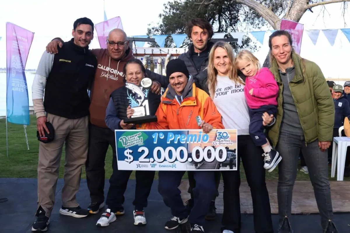 Una pescadora de Daireaux ganó $2 millones en La Glorieta con un pejerrey de más de un kilo