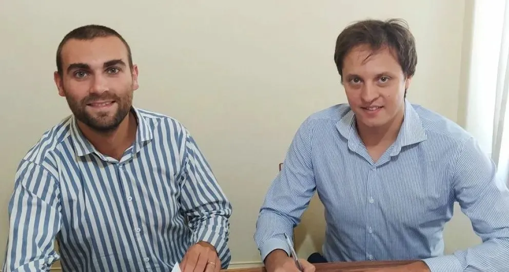 Andrés Porris y Nicolás Morán, cuando compartían bloque en el Concejo Deliberante (2020).